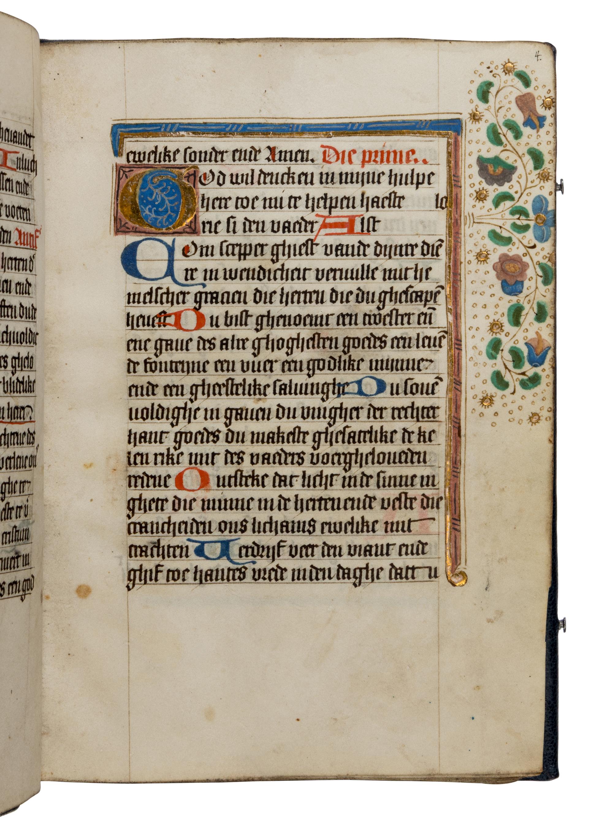 CIRCLE OF THE MASTER OF MS REID 33 and SELWERD ABBEY SCRIPTORIUM (AGNES MARTINI?) (active The Netherlands, Groningen, c. 1468-1510) Book of Hours, in Dutch, illuminated manuscript on parchment [The Netherlands, Groningen, c. 1480–1490]