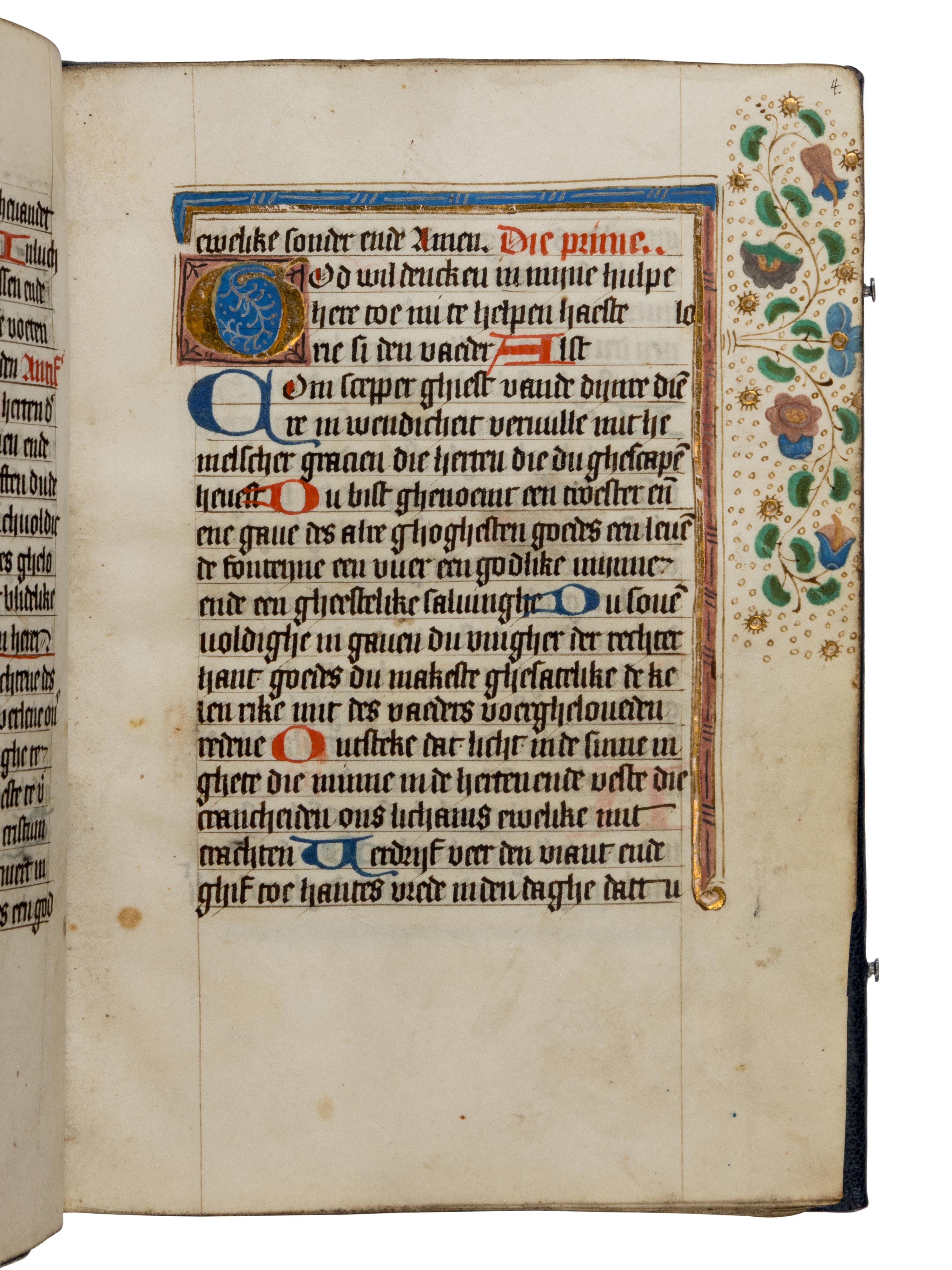CIRCLE OF THE MASTER OF MS REID 33 and SELWERD ABBEY SCRIPTORIUM (AGNES MARTINI?) (active The Netherlands, Groningen, c. 1468-1510) Book of Hours, in Dutch, illuminated manuscript on parchment [The Netherlands, Groningen, c. 1480–1490]