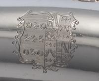 A Pair of English Silver-Plate Armorial Serving Dishes