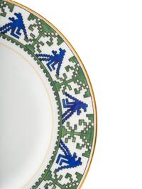 A Set of Four of Kornilov Bros. Porcelain Dessert Plates