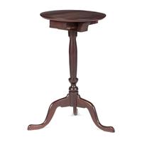 A Federal Punched Walnut and Maple One-Drawer Candlestand