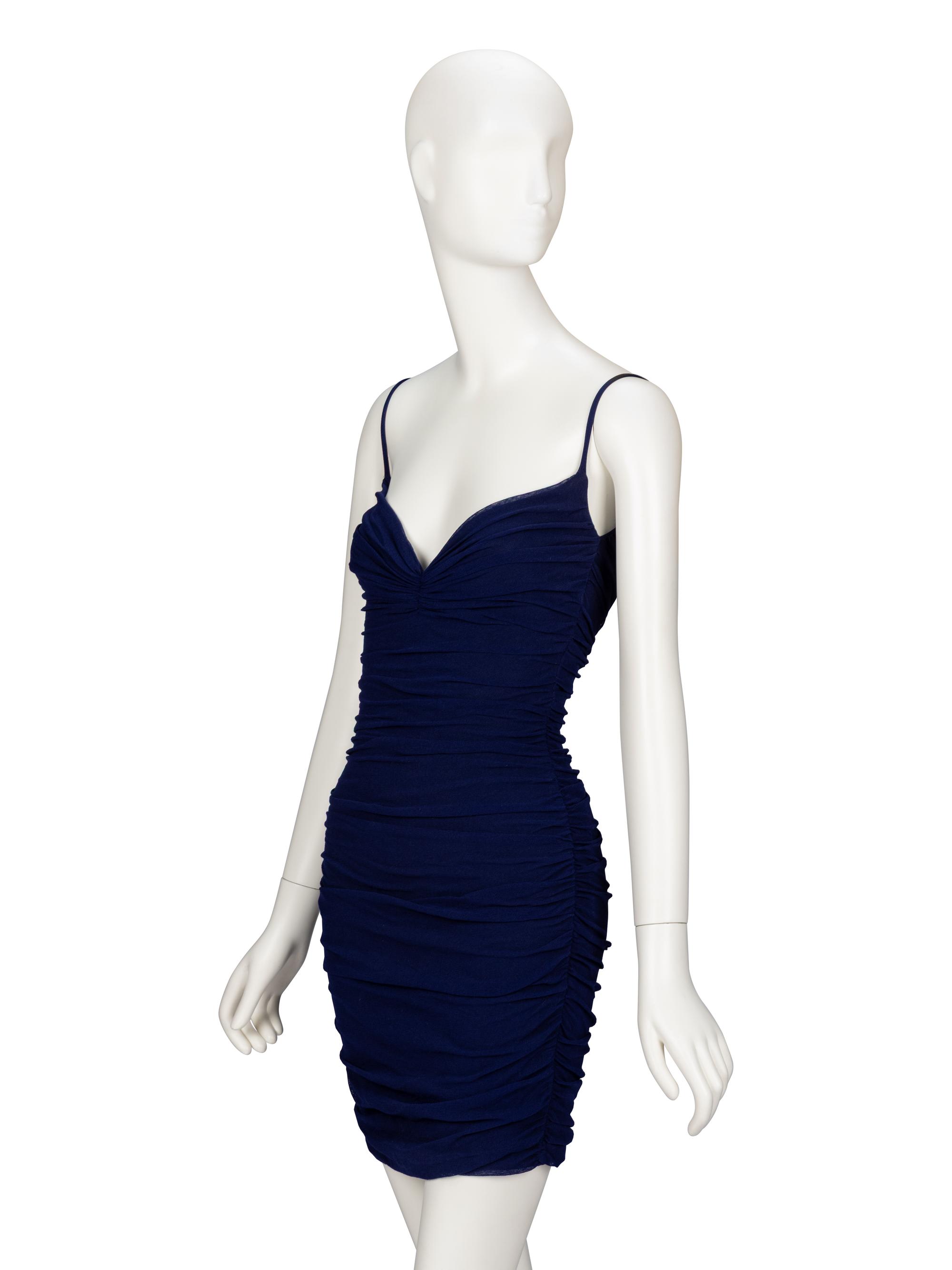 Giorgio di Sant'Angelo, Ruched Mesh Minidress