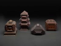 Four Tramp Art Boxes