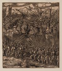 Three Soldiers and the Dog (together with three old master engravings)
