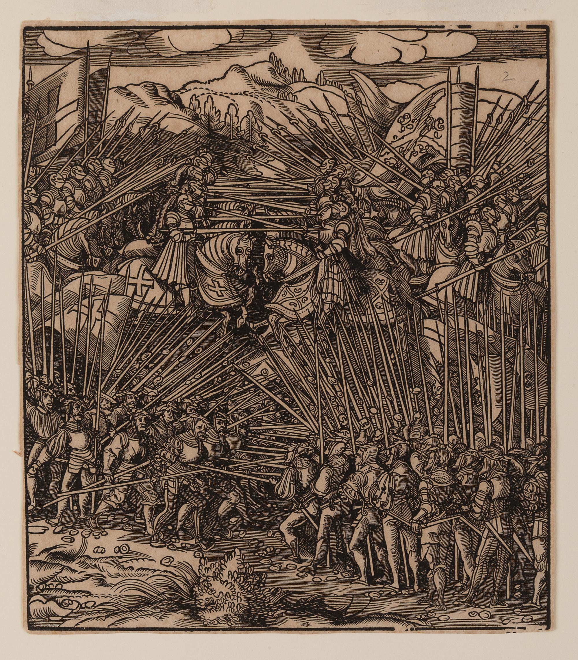 Three Soldiers and the Dog (together with three old master engravings)