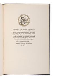 CLEMENS, Samuel L. ("Mark Twain") (1835-1910). Adventures of Huckleberry Finn . New York: The Limited Editions Club, 1942.