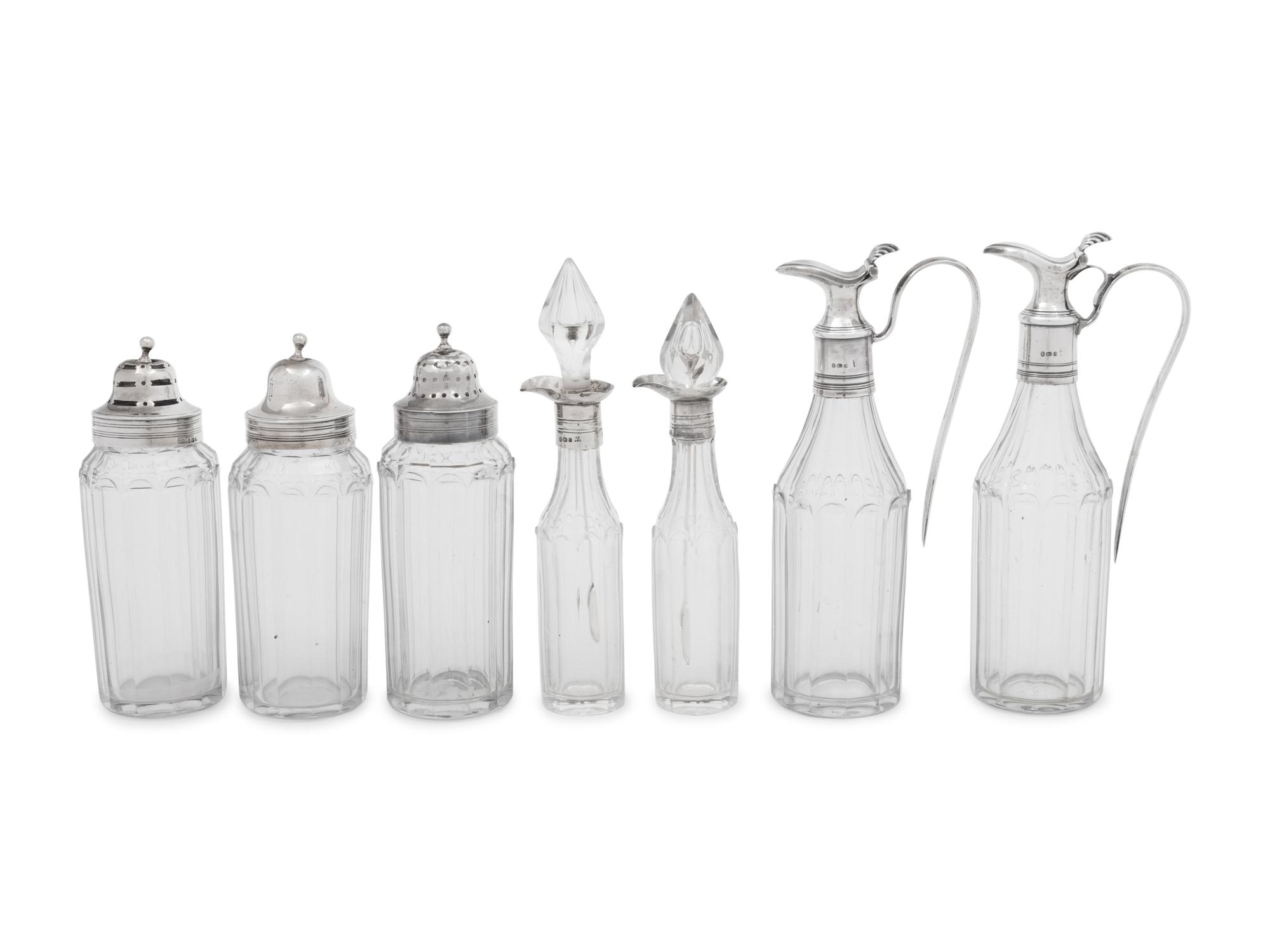 A George III Silver Cruet Set