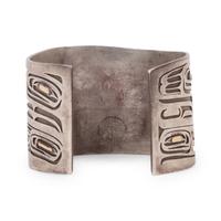 Northwest Coast Silver Cuff Bracelet, with 18K Gold Accents