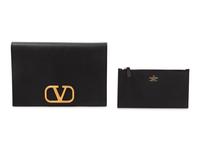 Valentino Garavani Supervee Leather Clutch with Zip Wallet