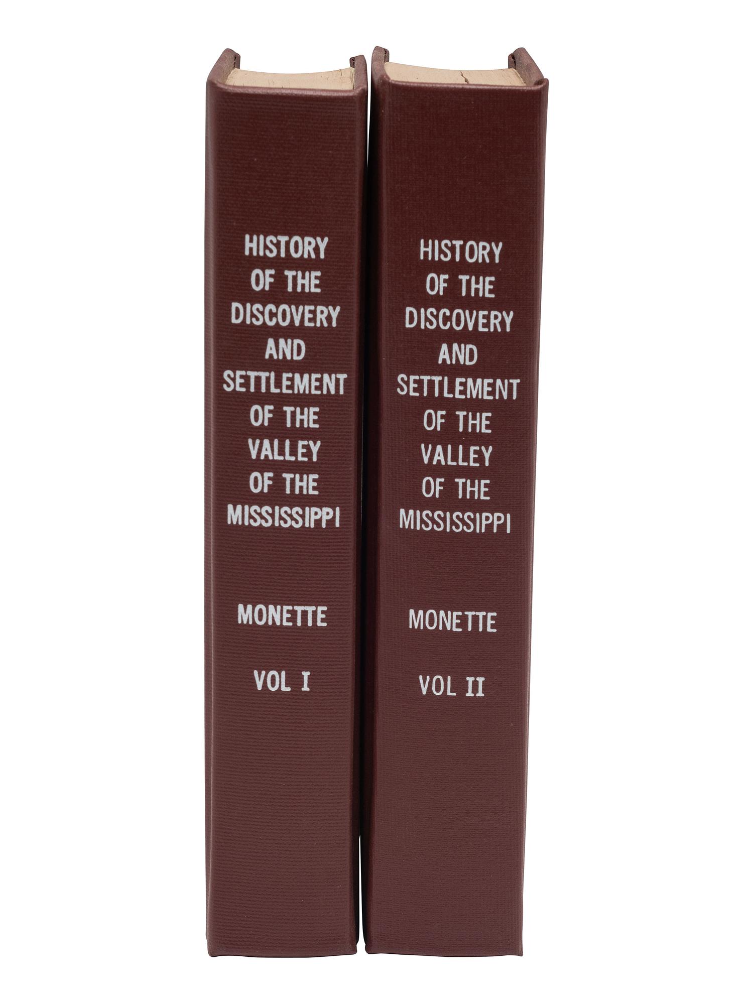 MONETTE, John W. History of the Settlement of the Valley of the Mississippi .