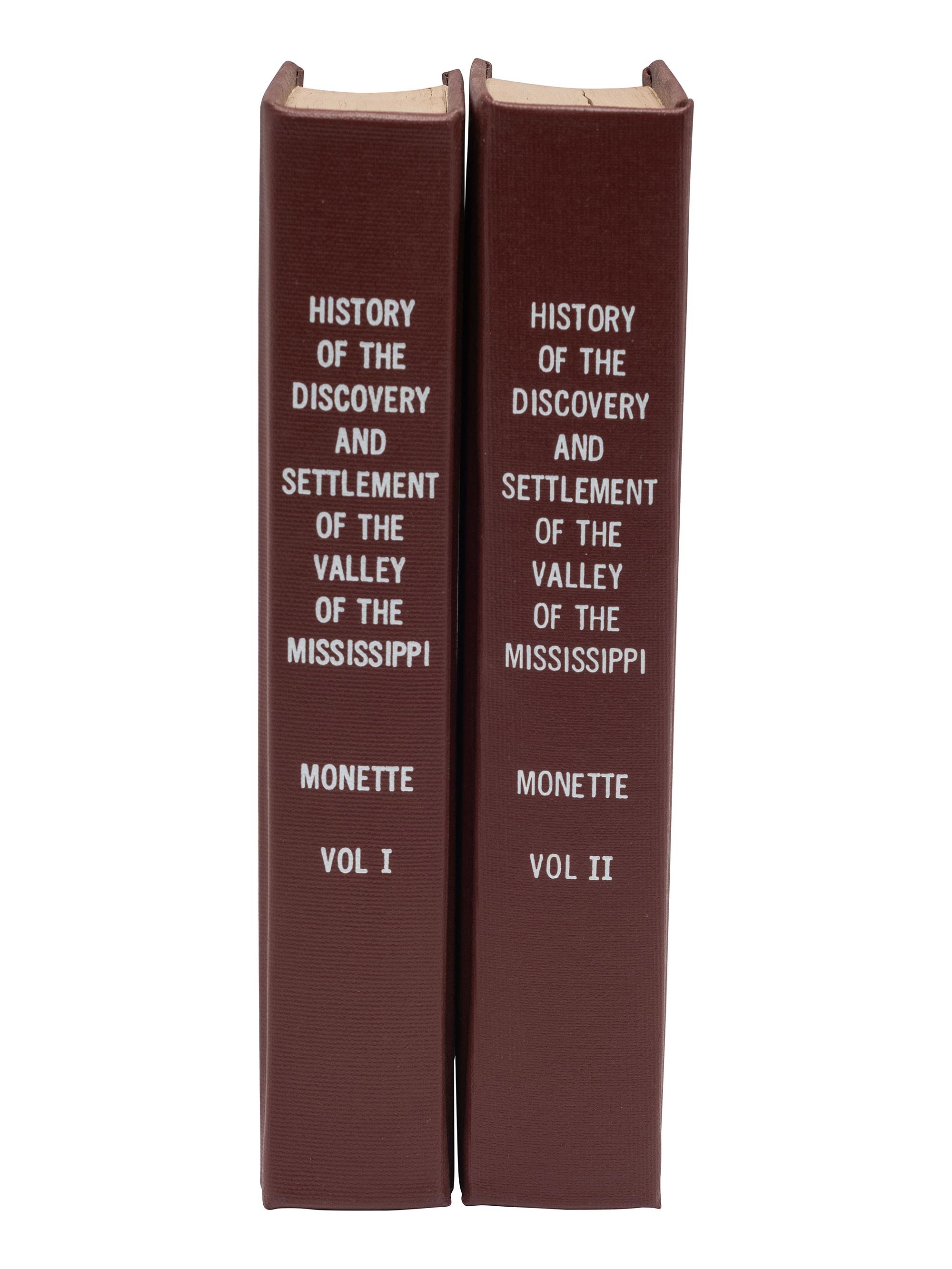 MONETTE, John W. History of the Settlement of the Valley of the Mississippi .