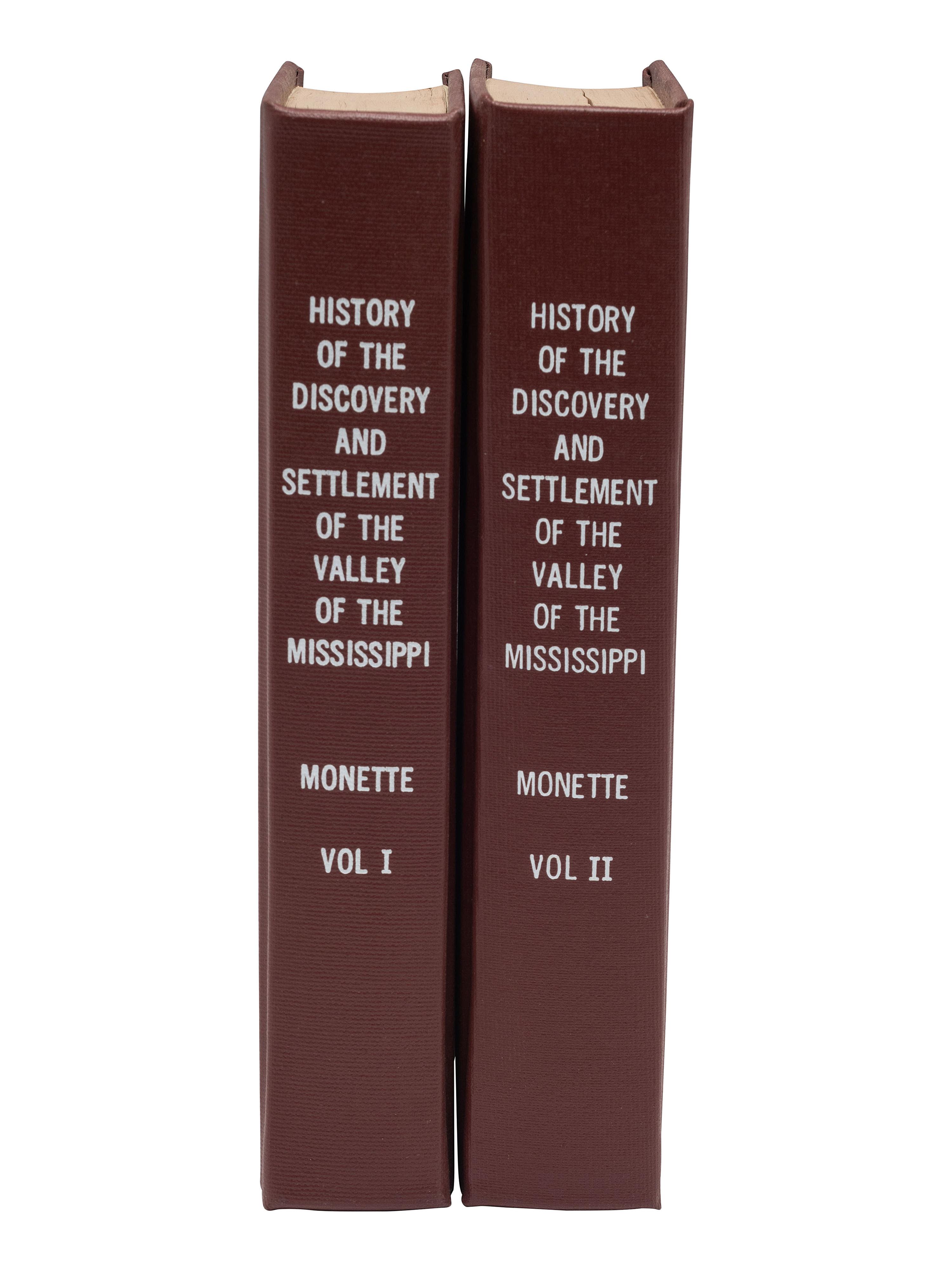 MONETTE, John W. History of the Settlement of the Valley of the Mississippi .