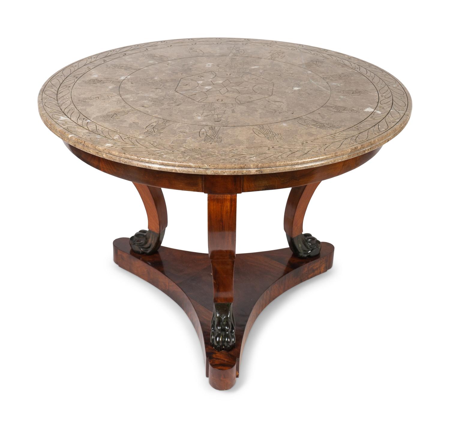 A Louis Philippe Style Center Table — 20TH CENTURY