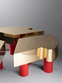 Golden Clover Coffee Table, 2013 Edition Galerie Diane de Polignac Edition of 8