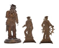 Three Cast Iron Figural Sailor Doorstops