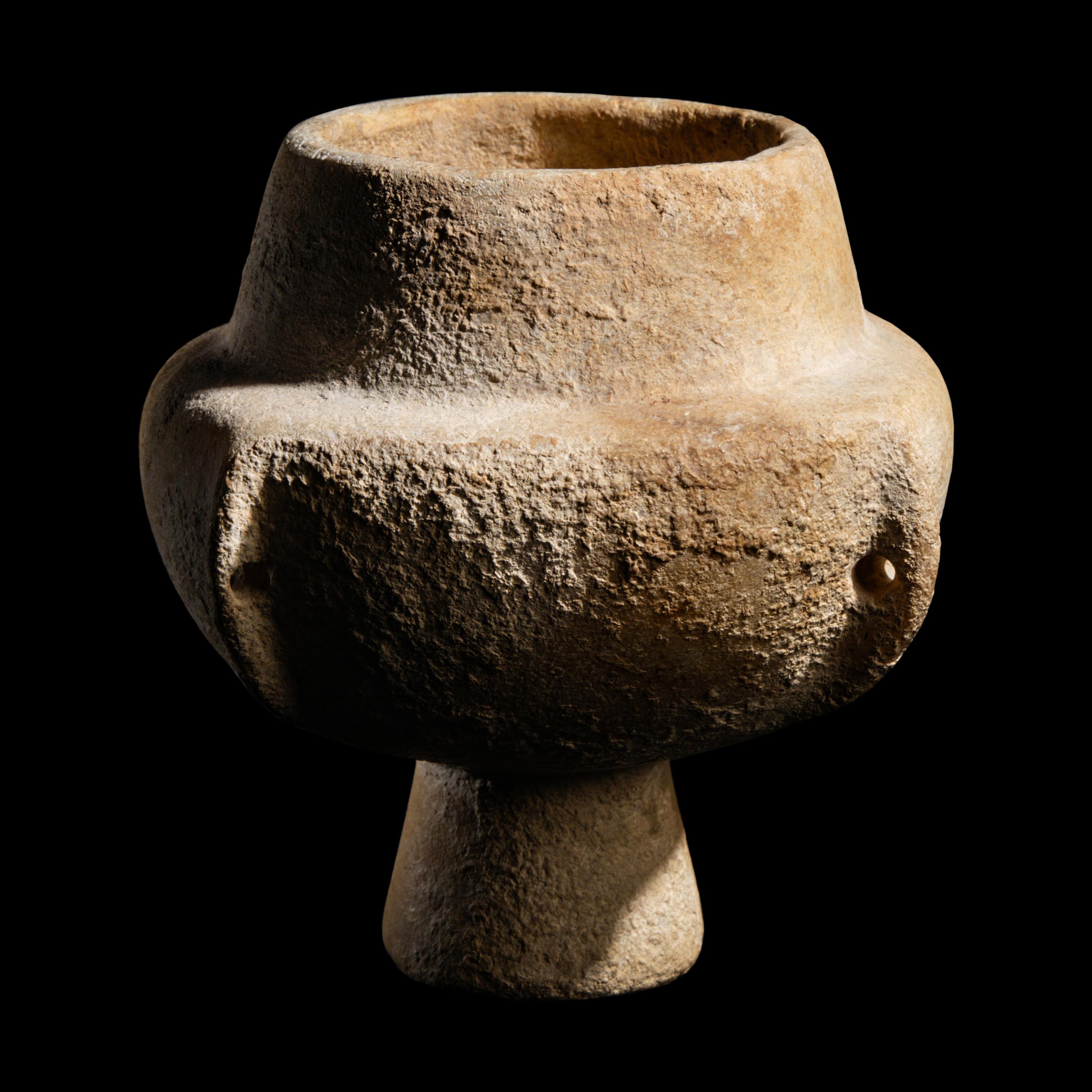 A Cycladic Marble Kandila