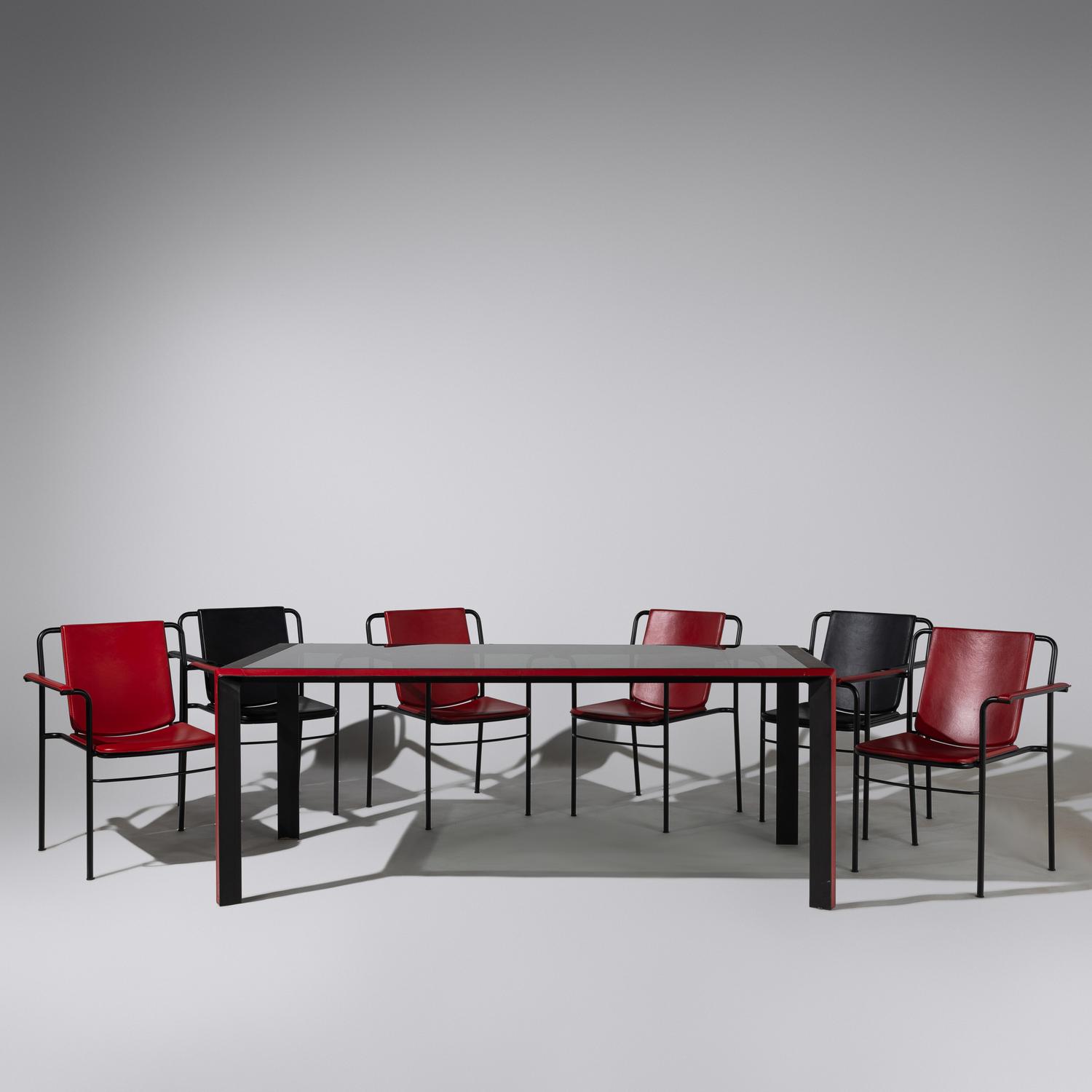 Dining table and 6 chairs Poltrona Frau