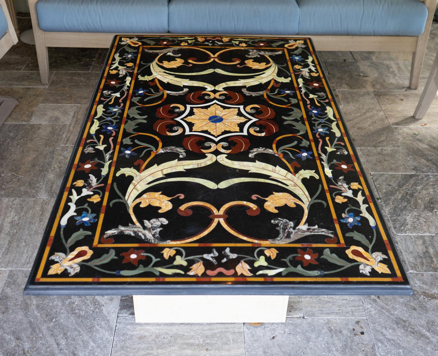 An Italian Pietra Dura Table Top — 20TH CENTURY