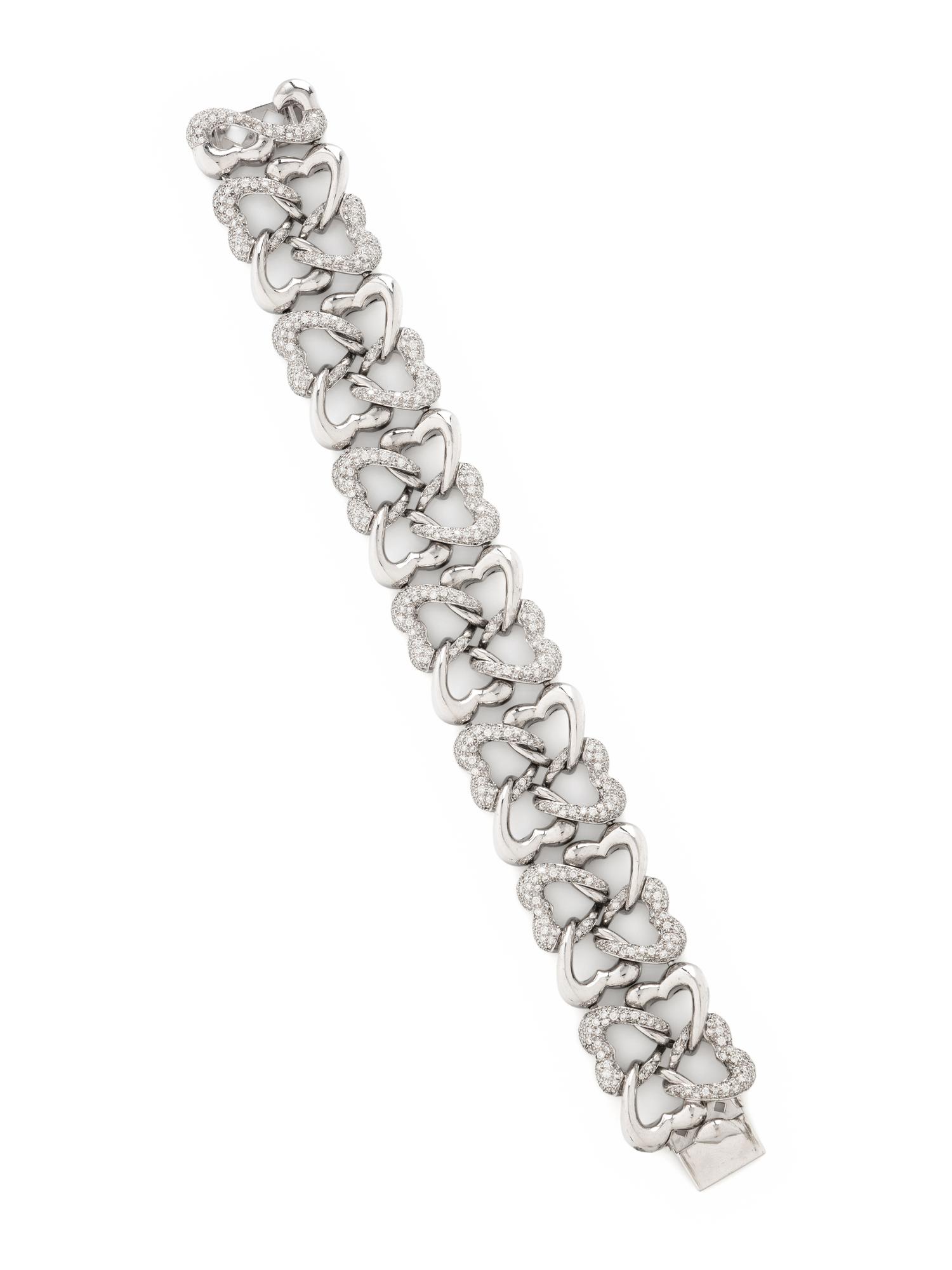 DIAMOND AND WHITE GOLD BRACELET