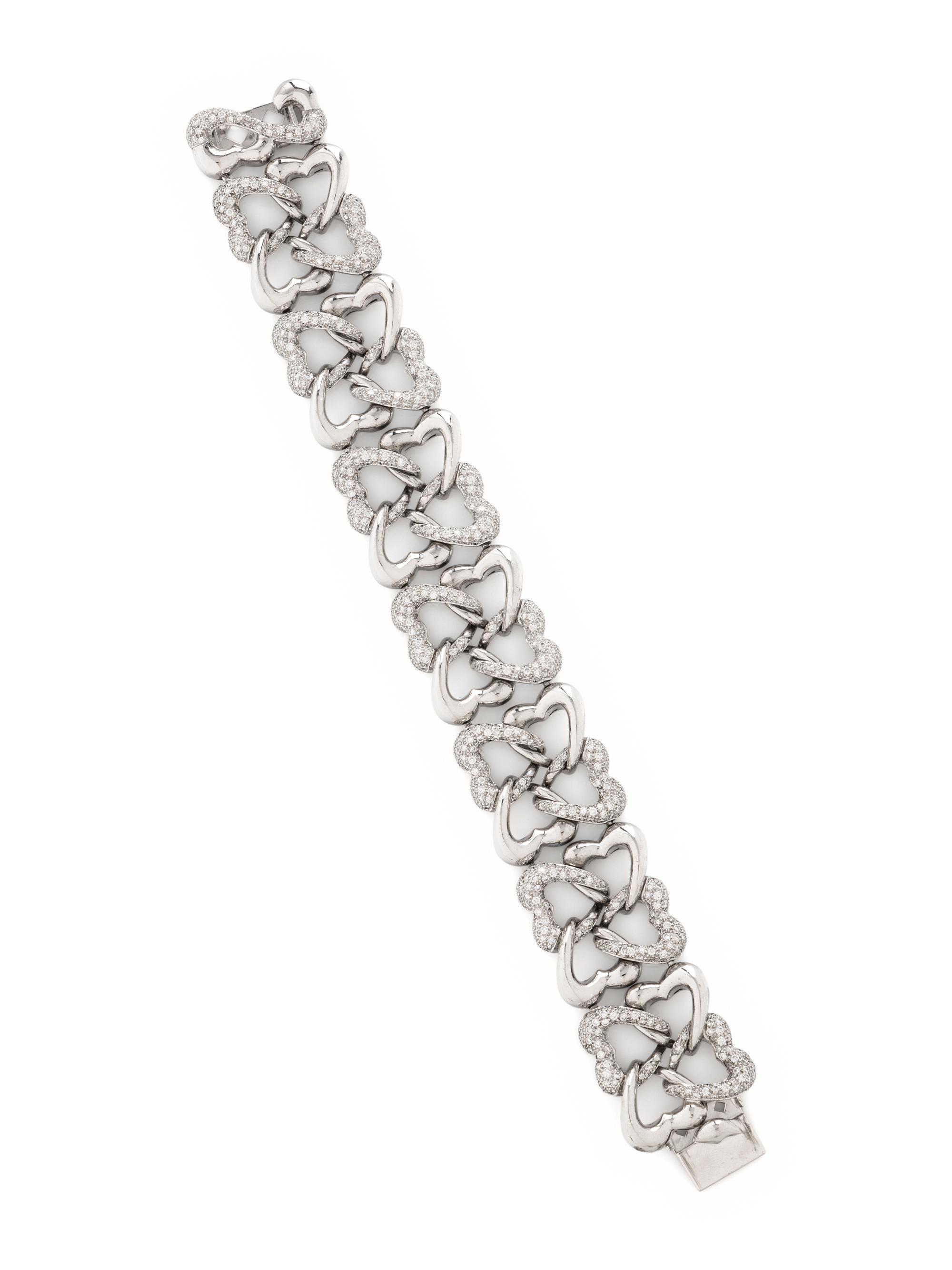 DIAMOND AND WHITE GOLD BRACELET