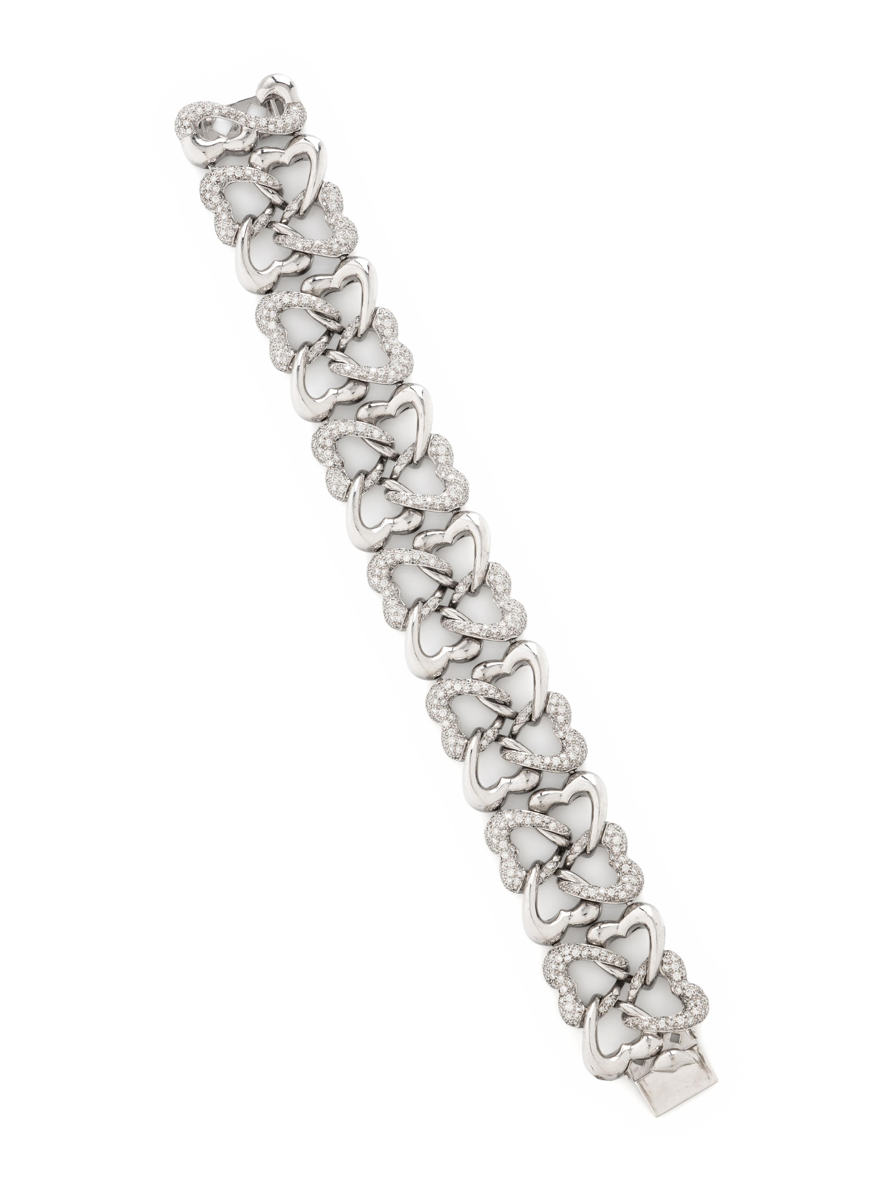 DIAMOND AND WHITE GOLD BRACELET