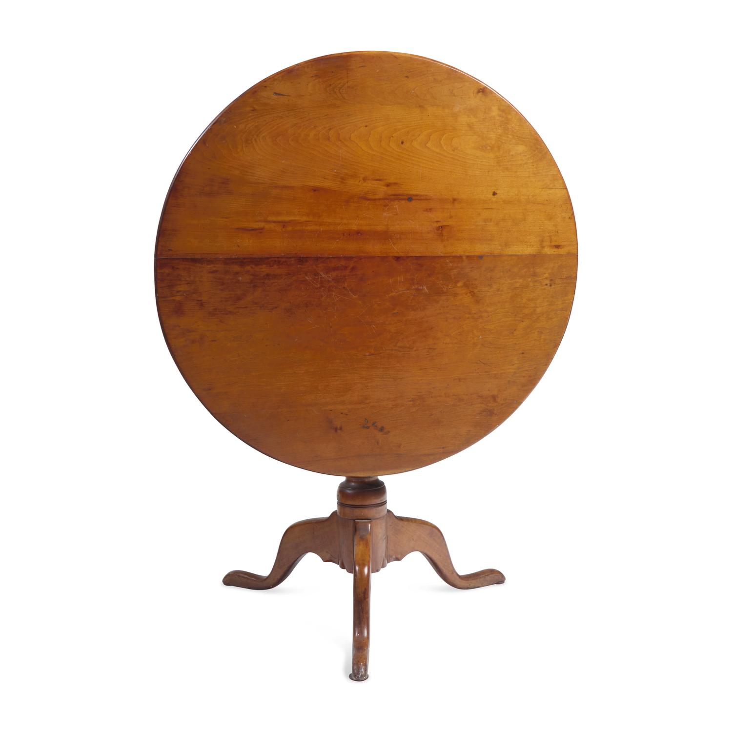 A Chippendale Cherry Tilt-Top Tea Table