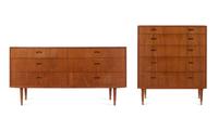 Highboy Dresser and Six Drawer Dresser