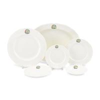 A Spode Porcelain Dinner Service for Fifteen in the Floral Armorial Pattern