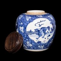 A Chinese Blue and White Porcelain Jar