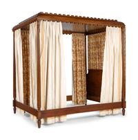 A George III Style Walnut Canopy Bed