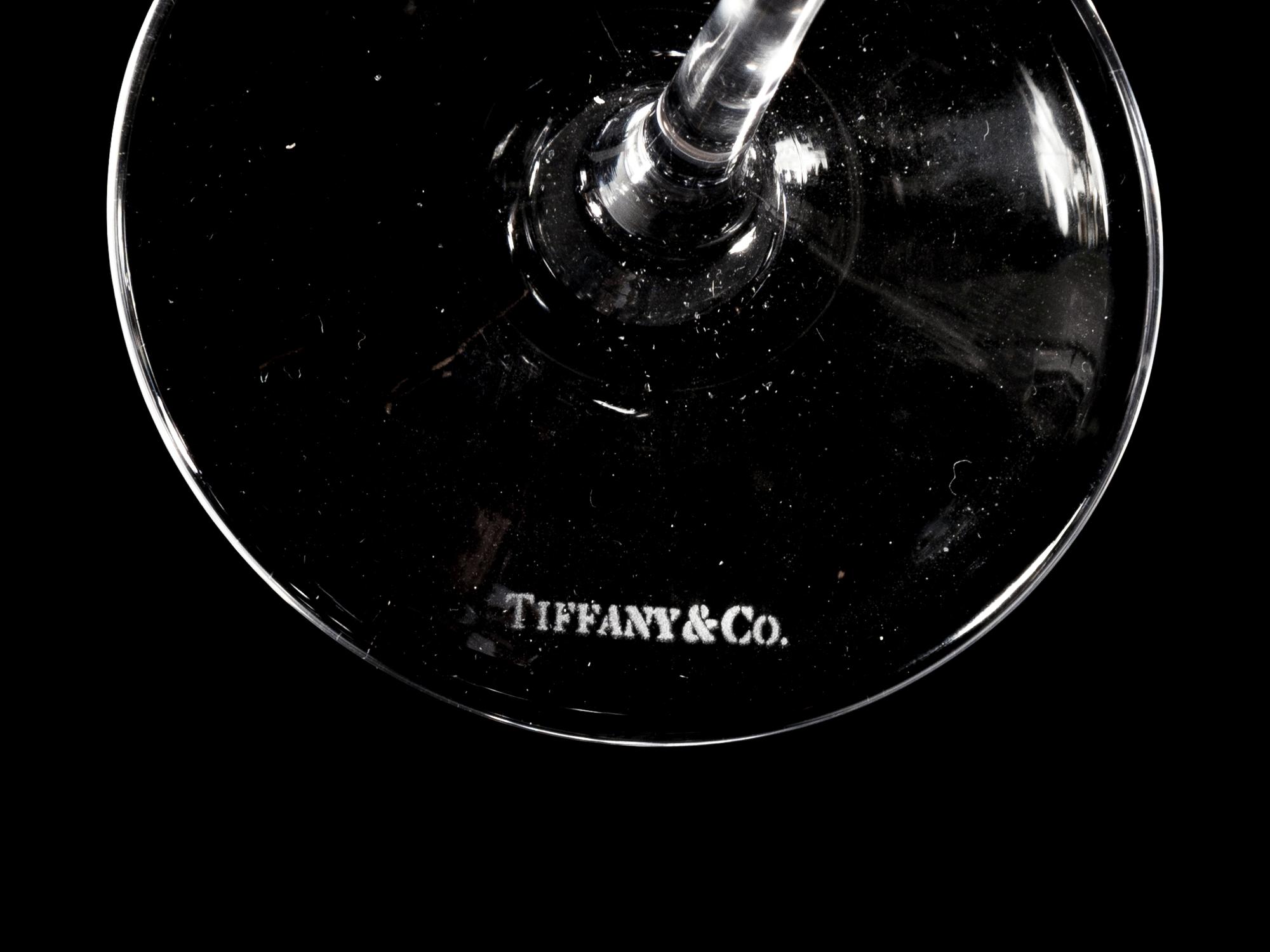 A Pair of Tiffany and Co. Champagne Flutes