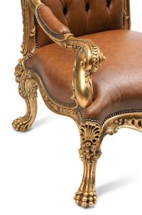 A Pair of Régence Style Giltwood Fauteuils