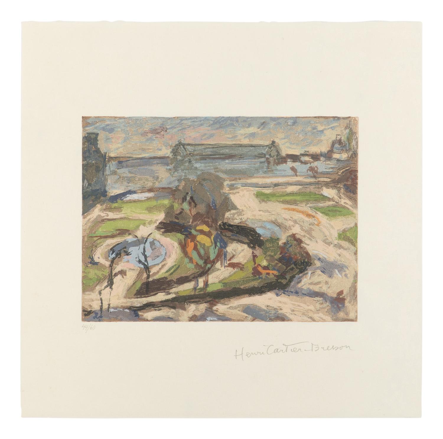 [ARTIST BOOK]. CARTIER-BRESSON, Henri (1908-2004), illustrator. -- RIMBAUD, Arthur (1854-1891). A portfolio for "Vowels." New York: The Limited Editions Club, 1996.
