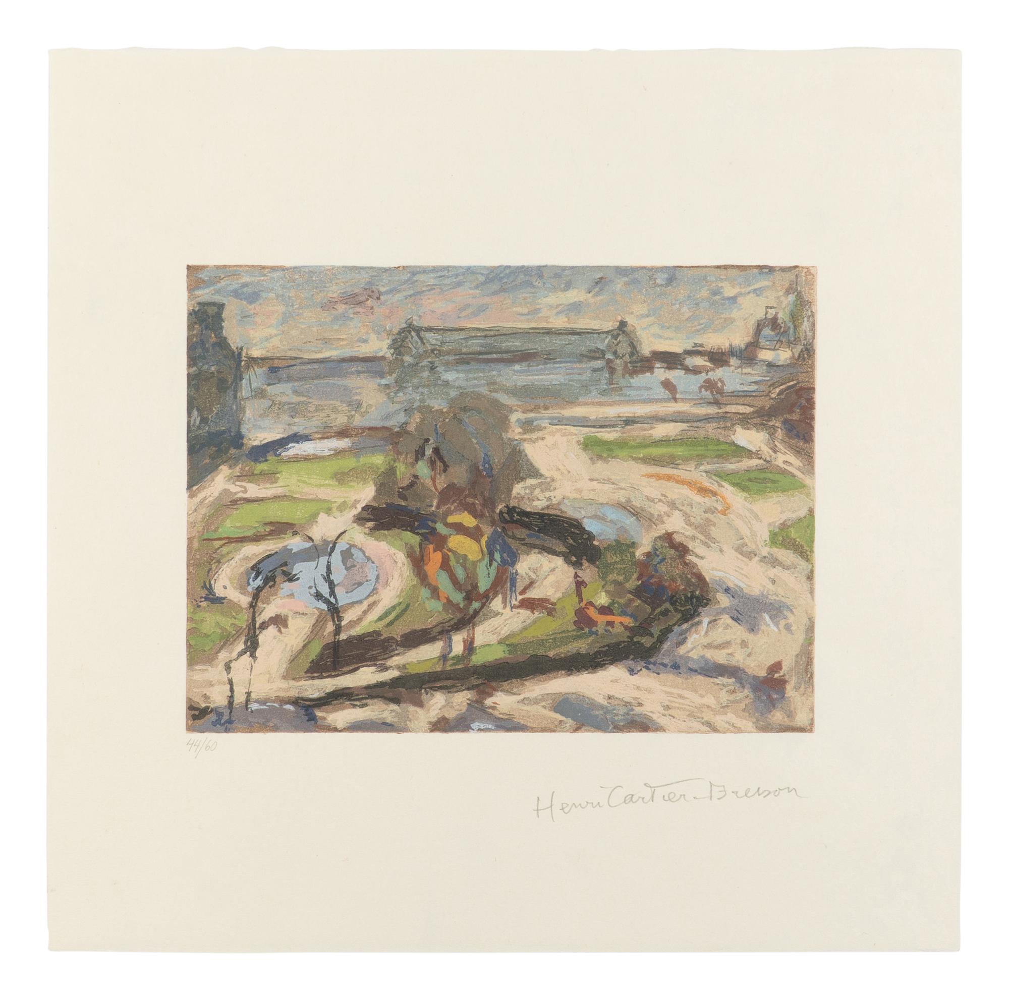 [ARTIST BOOK]. CARTIER-BRESSON, Henri (1908-2004), illustrator. -- RIMBAUD, Arthur (1854-1891). A portfolio for "Vowels." New York: The Limited Editions Club, 1996.