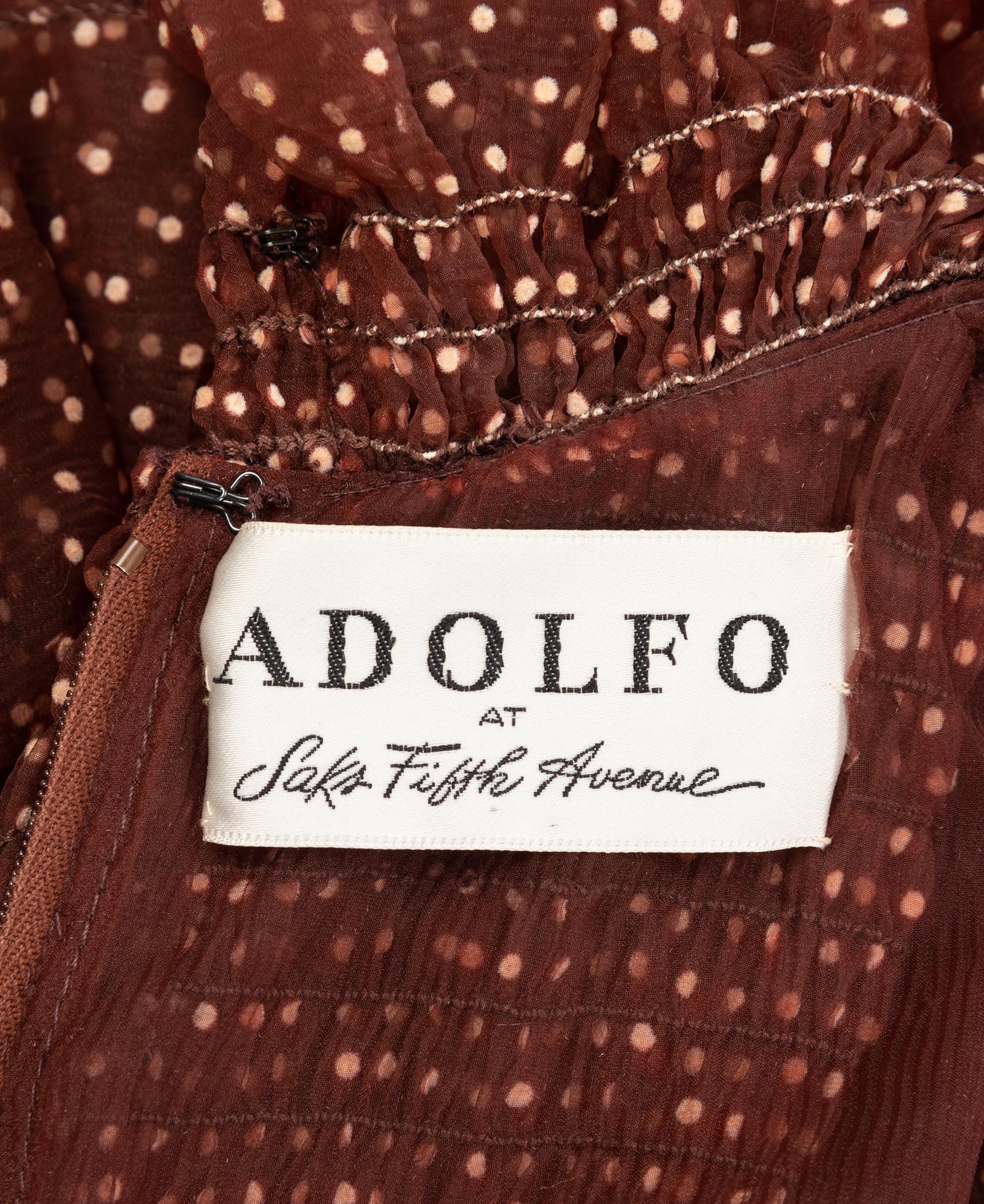 Two Adolfo Dresses, 1970s