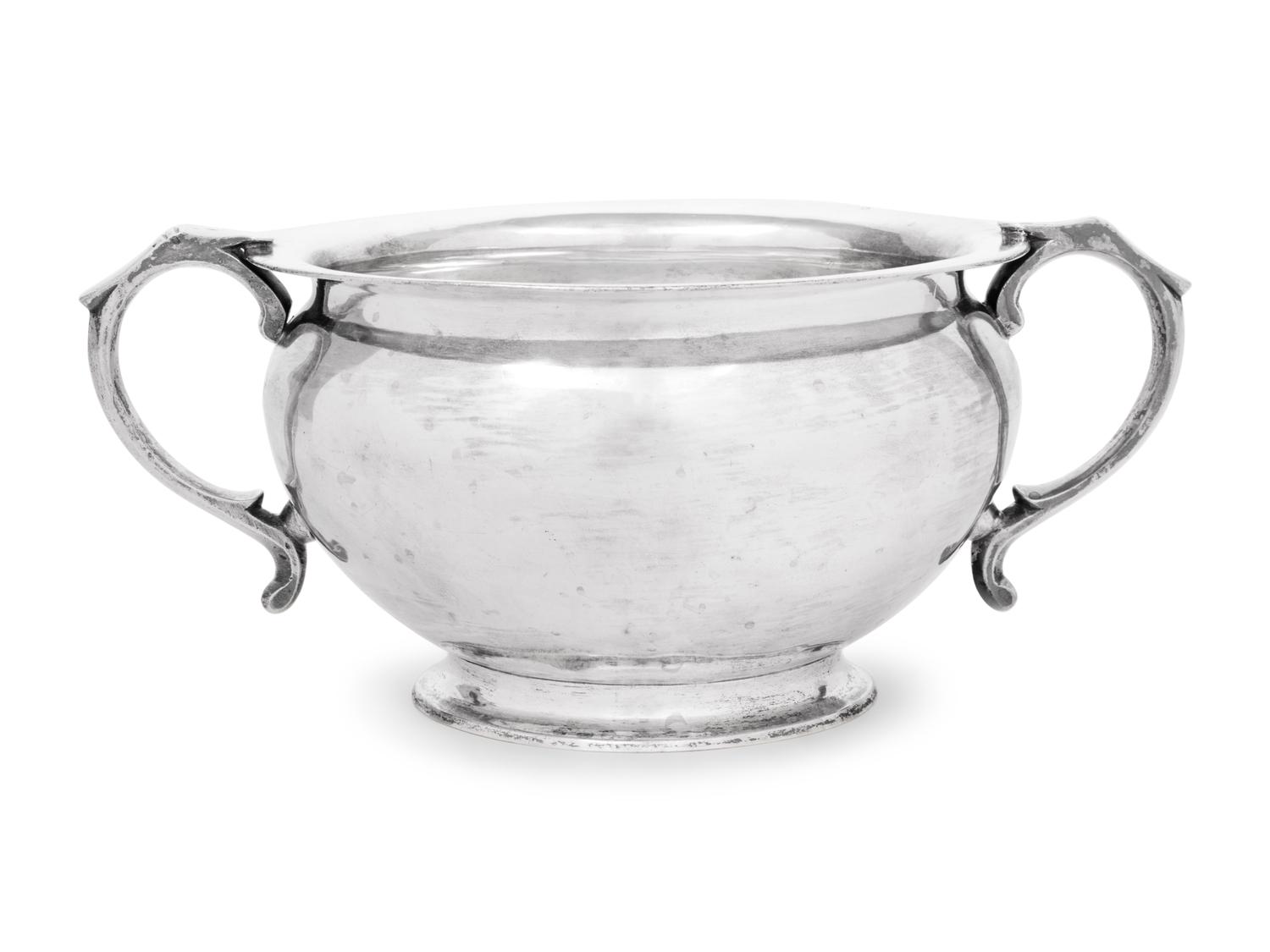 A Continental Silver Handled Bowl