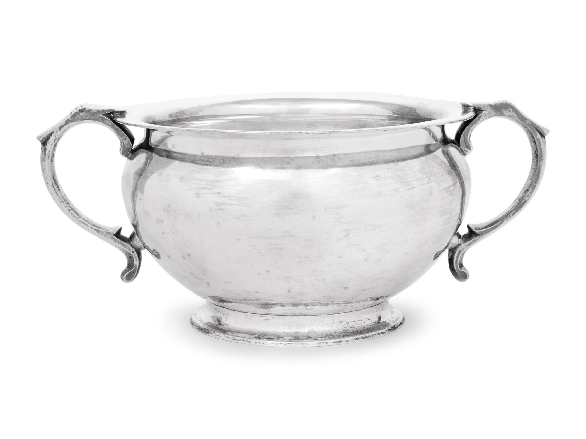 A Continental Silver Handled Bowl