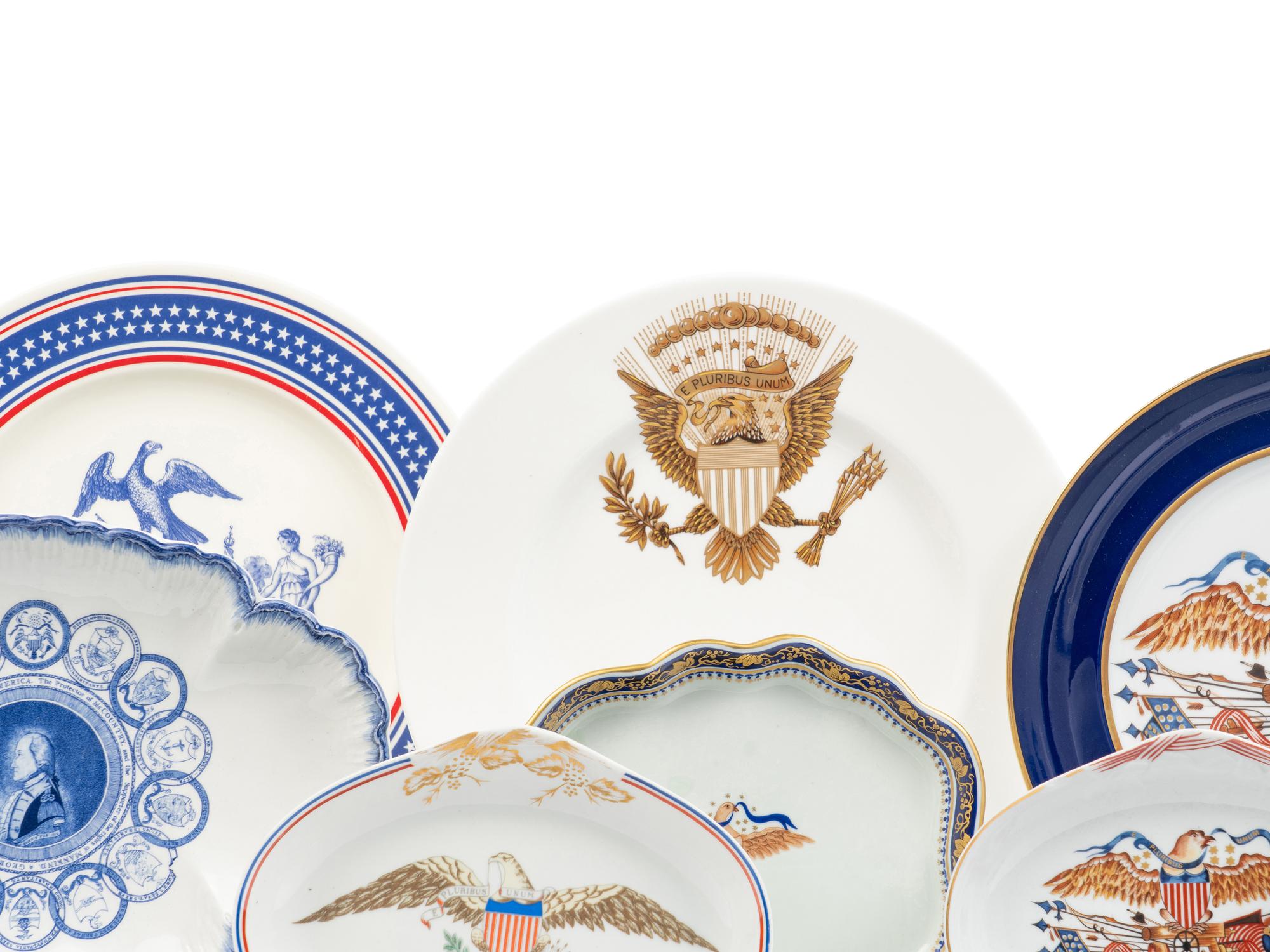 A Collection of Mottahedeh Americana-Themed Porcelain Articles
