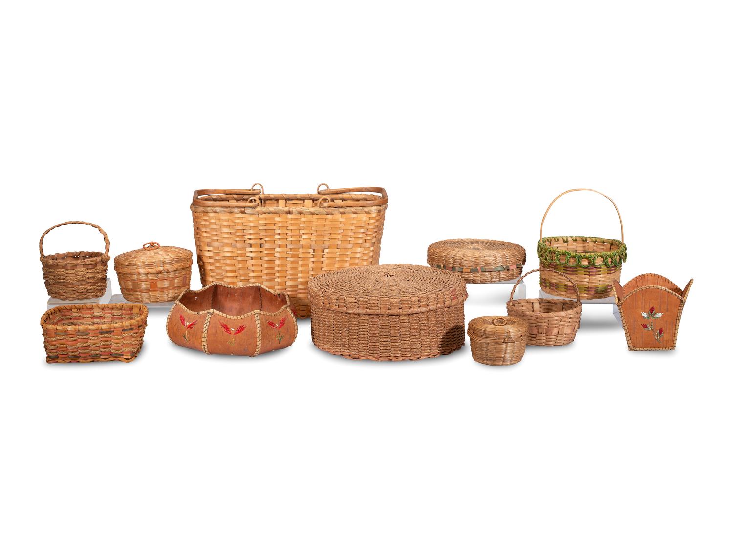 Assortment of Great Lakes Baskets