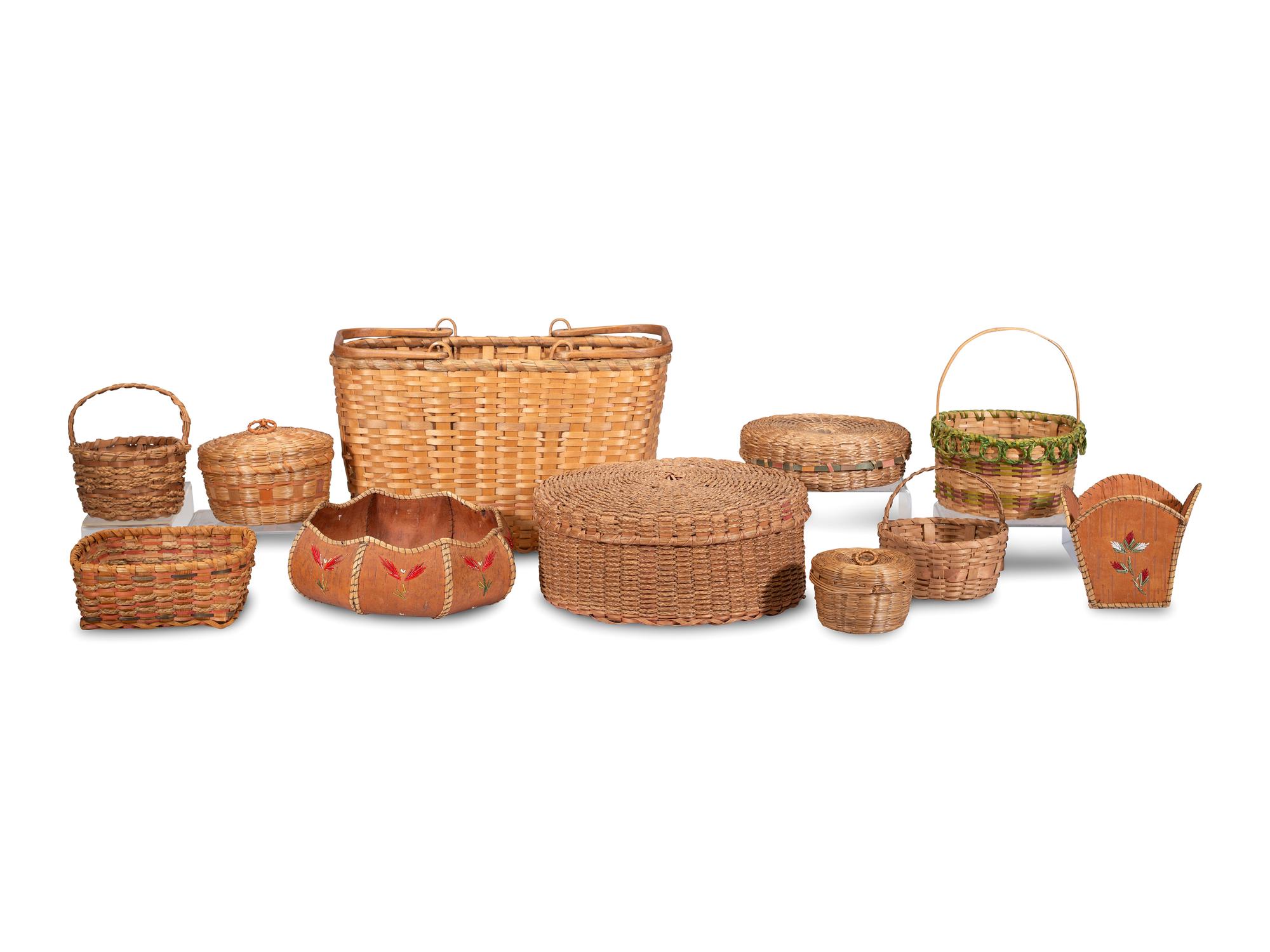 Assortment of Great Lakes Baskets