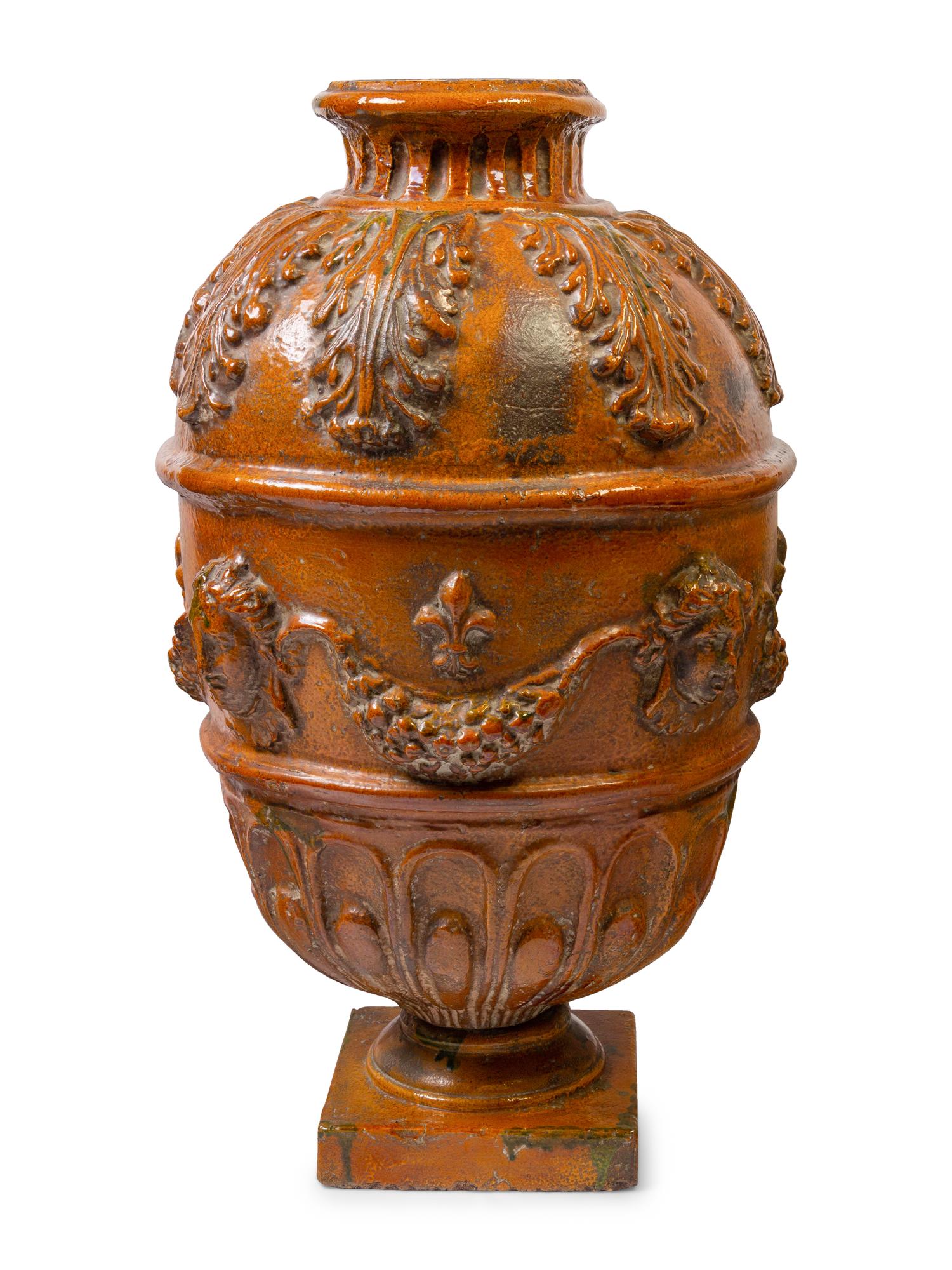 Three French Glazed Pottery Confit Jars