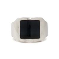 CARTIER, WHITE GOLD 'SANTOS DUMONT' HAWK'S EYE RING
