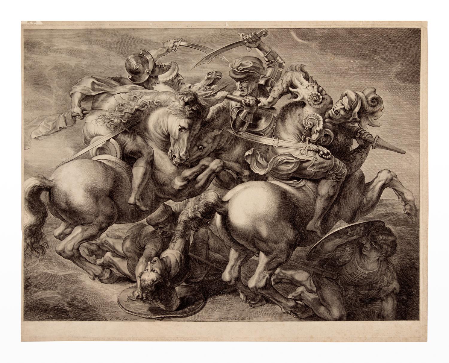 The Battle of Anghiari (After Peter Paul Rubens, 1577-1640, after Leonardo da Vinci, 1452-1519)