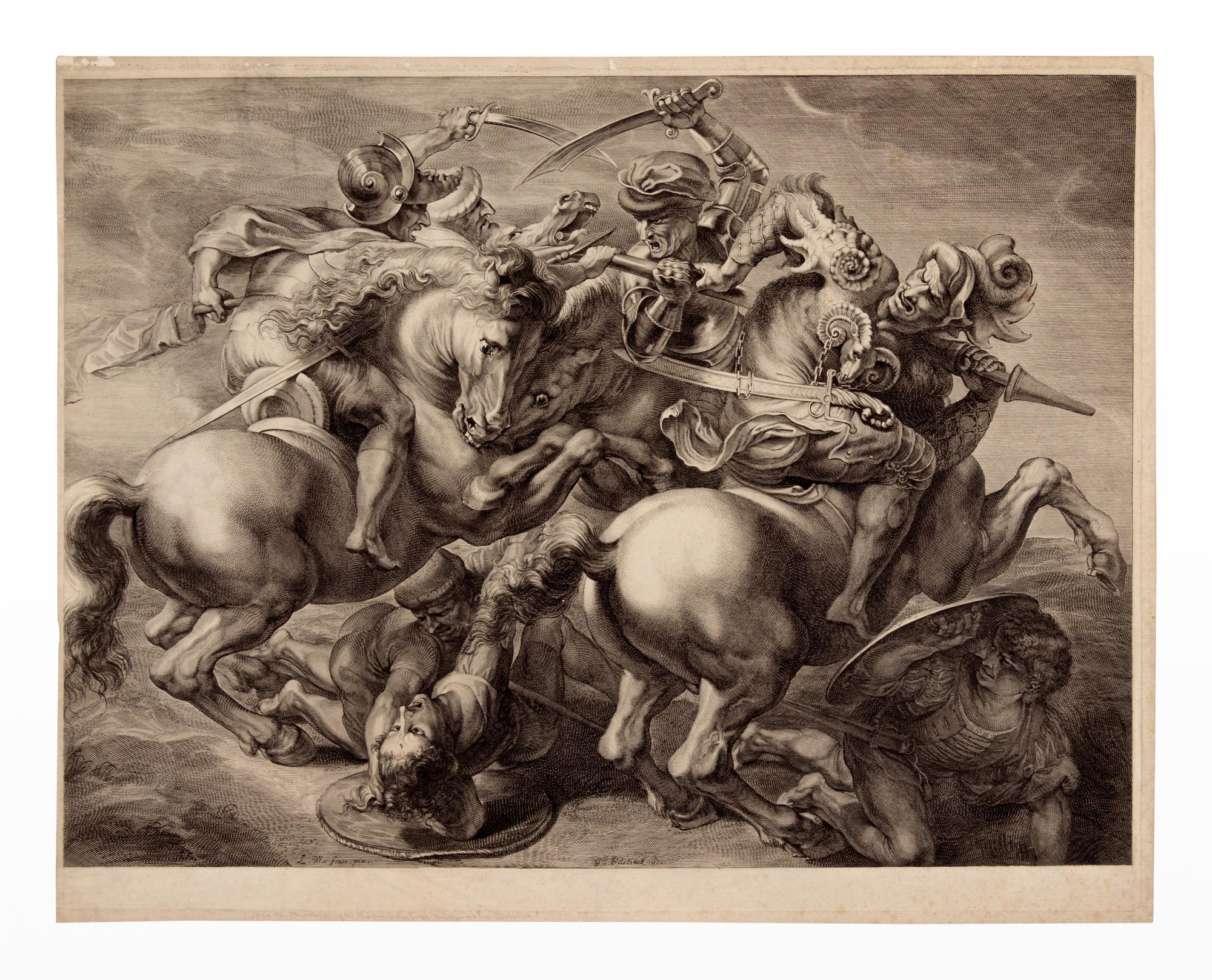 The Battle of Anghiari (After Peter Paul Rubens, 1577-1640, after Leonardo da Vinci, 1452-1519)