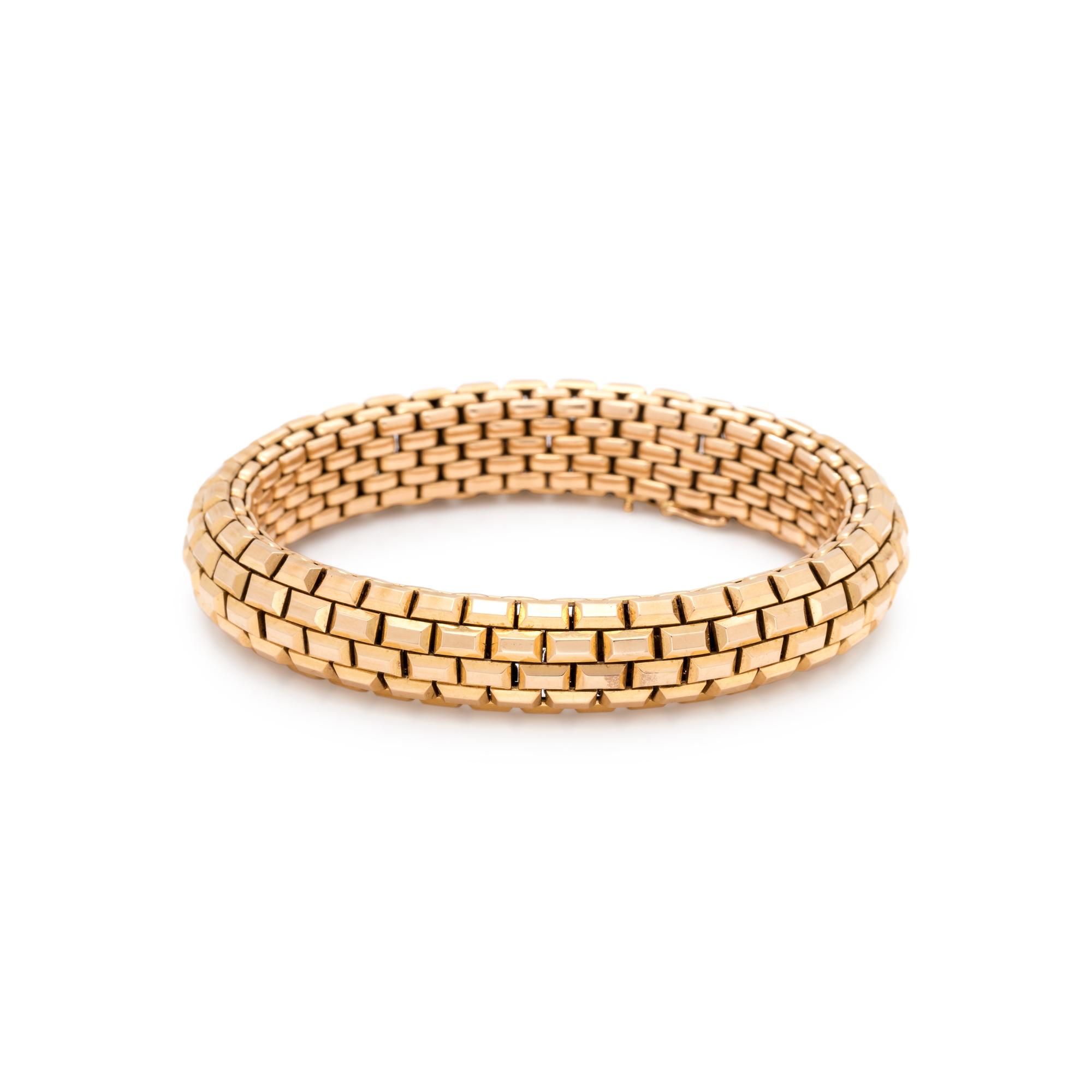 FRENCH, YELLOW GOLD BRACELET