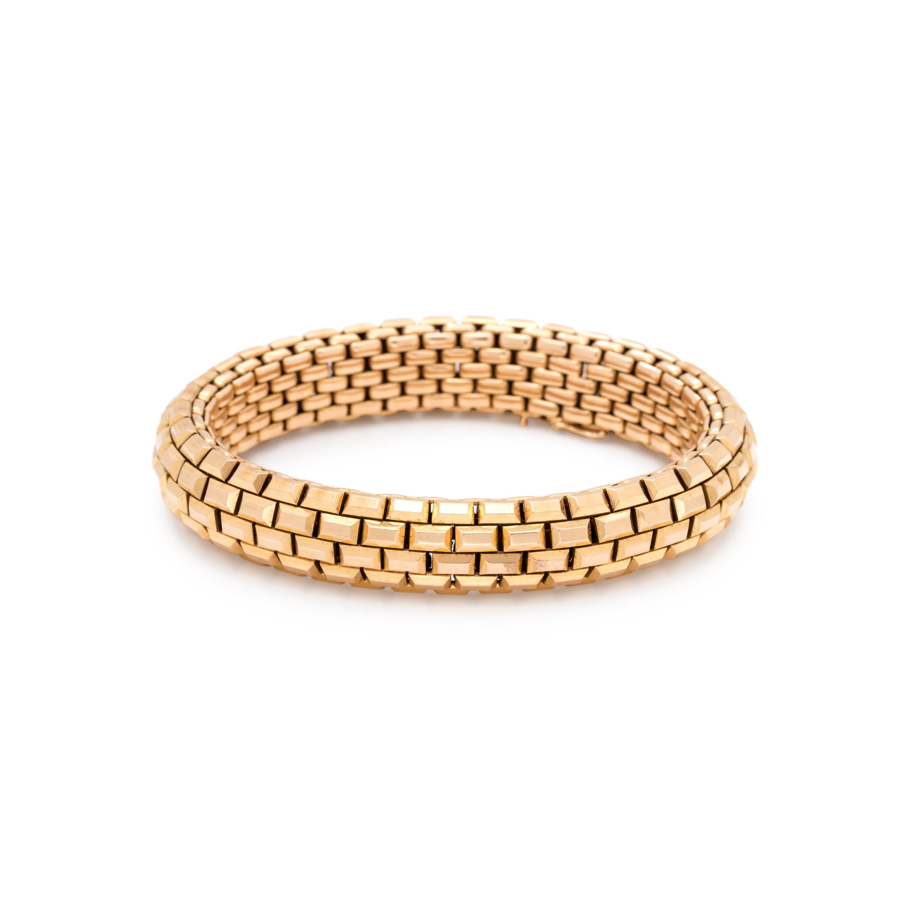 FRENCH, YELLOW GOLD BRACELET