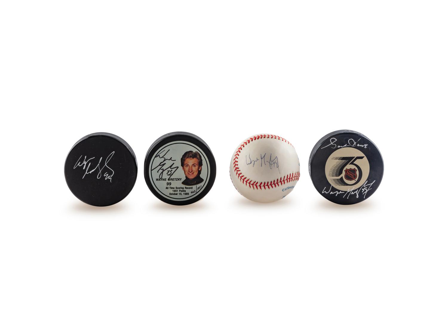 A Group of Wayne Gretzky Signed Autograph Items (Beckett Authentication Services),