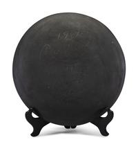 Blackware Pottery Plate