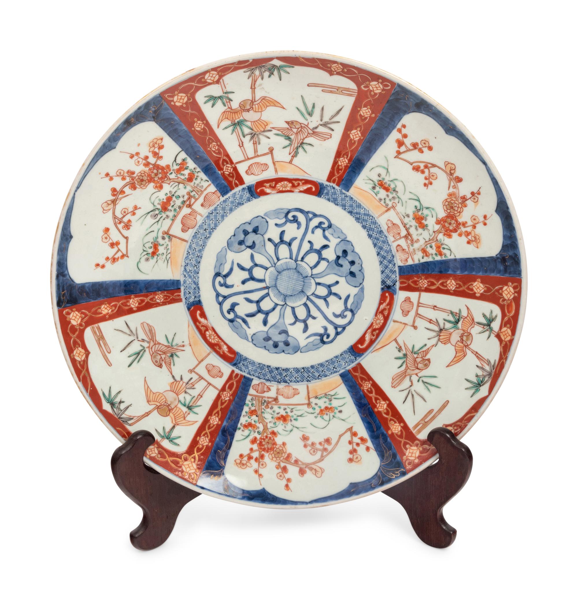 Five Japanese Imari Porcelain Plates