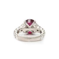 PLATINUM, RUBY, AND DIAMOND RING